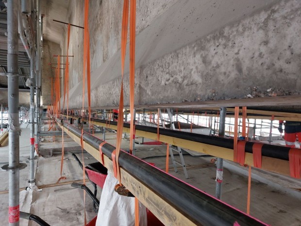 Pont de Tancarville, travaux de renforcement