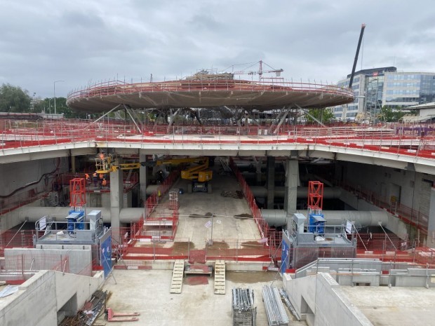 Chantier gare Noisy-Champs