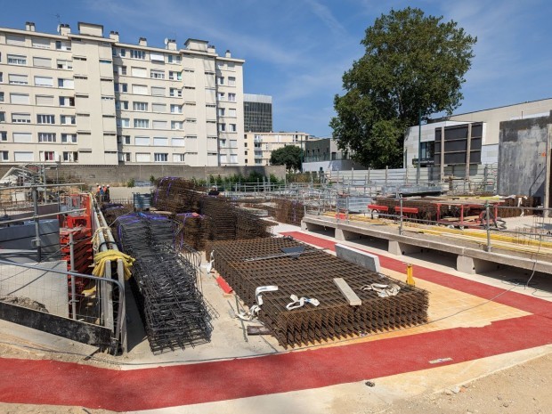 Chantier construction logements