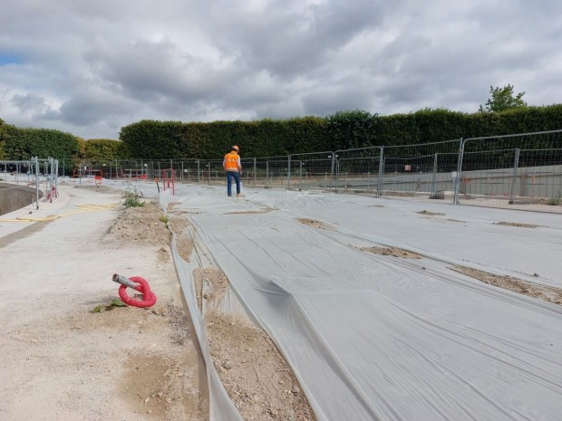 Travaux colas tuileries rampes du fer à cheval