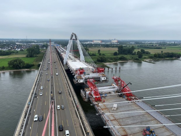 Travaux pont Leverkusen Allemagne