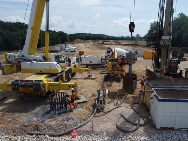 A69 construction viaduc de l'Agout