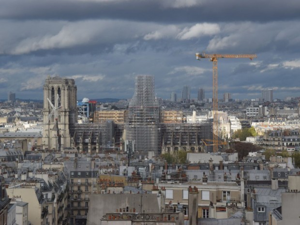 Vue chantier Notre-Dame de Paris
