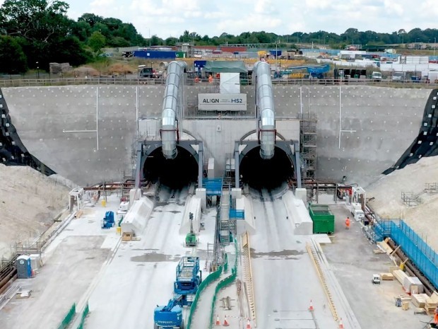 Entrée Chiltern tunnel HS2