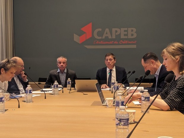 Conférence de presse de la Capeb, 17 janvier 2024.