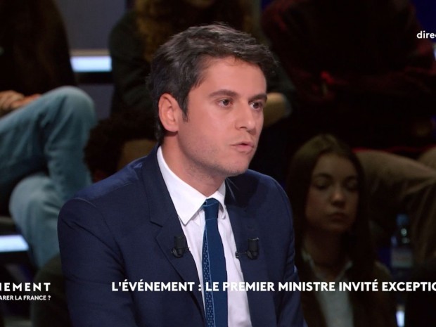 Gabriel Attal, Premier ministre, sur France 2