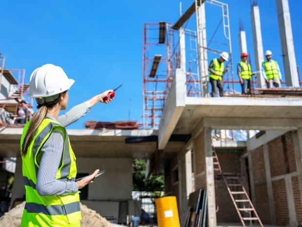 Femme chantier BTP