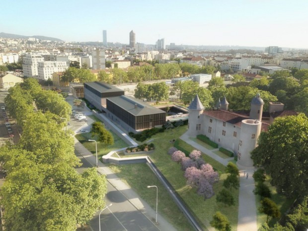 Vue aérienne du projet - Château La Motte