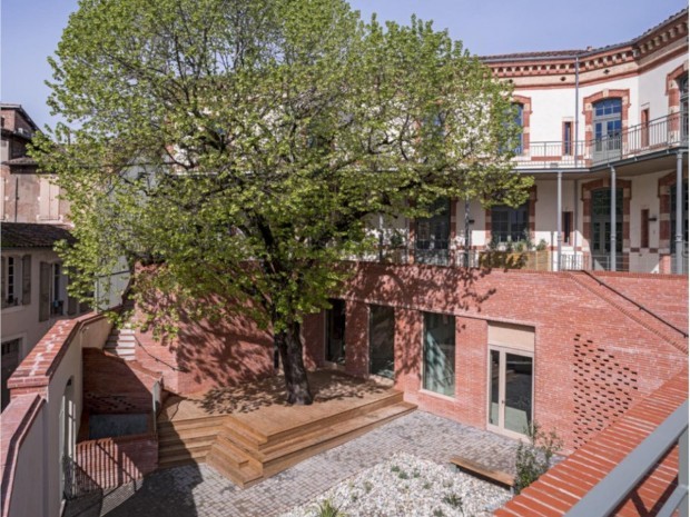 Ecole transformée en logements à Albi