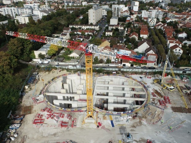 Chantier station de dépollution des eaux pluviales de Champigny-sur-Marne