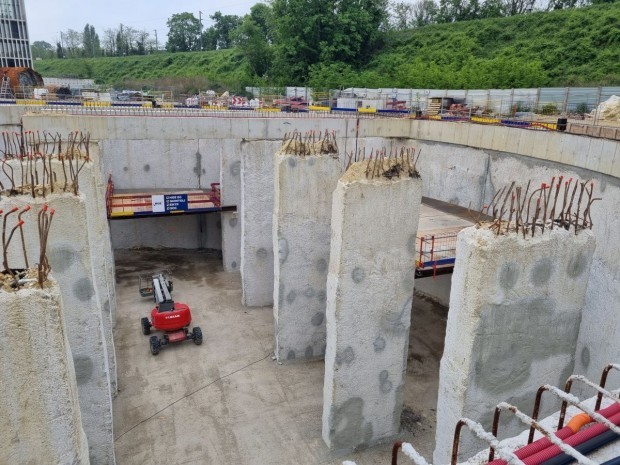 Chantier station de dépollution des eaux pluviales de Champigny-sur-Marne