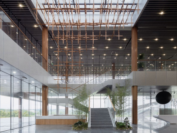 Intérieur du centre culturel de Chengdu