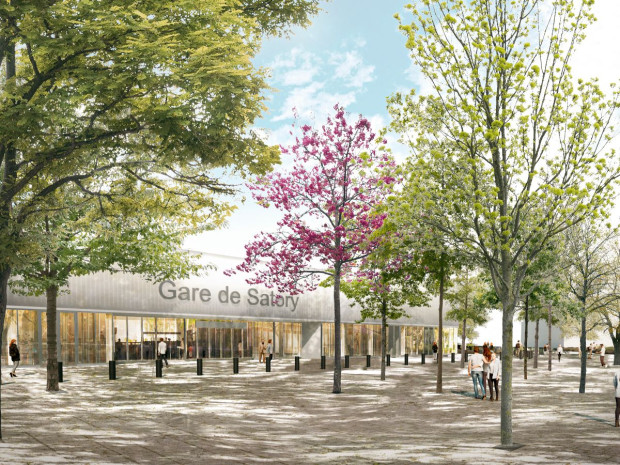 Perspective gare Satory