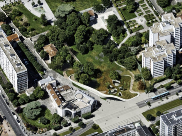 Perspective gare Mairie de Vitry