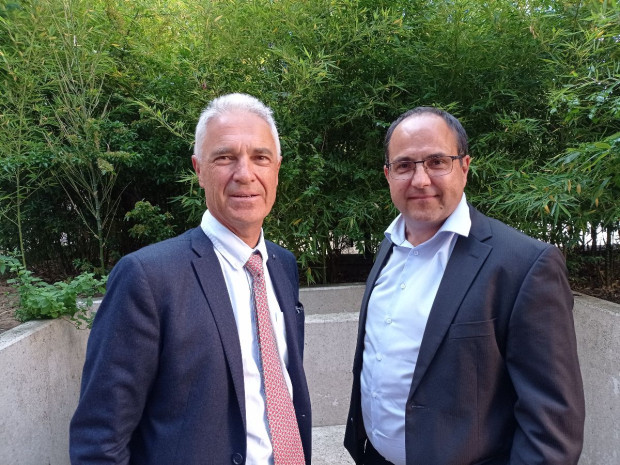 Bruno Cadudal (à gauche) et Laurent Demasles