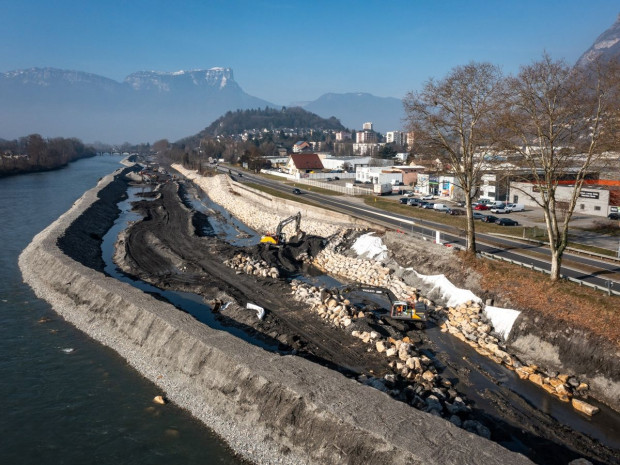 Confortement digues de l'Isère, Savoie