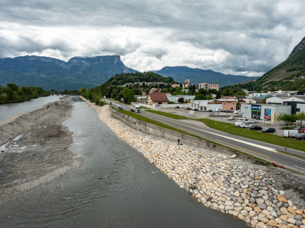 Confortement digues de l'Isère, Savoie