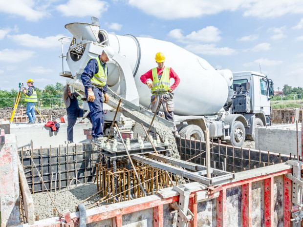 Ouvriers sur un chantier