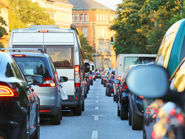Embouteillages dans une ville