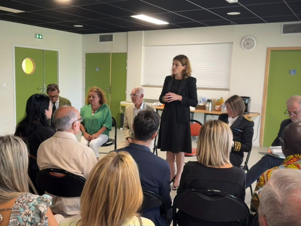 Juliette Méadel à Martigues le 25 juillet 2025 