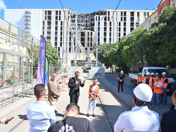 Démolition de l'arche Mercure, Montpellier, juillet 2025