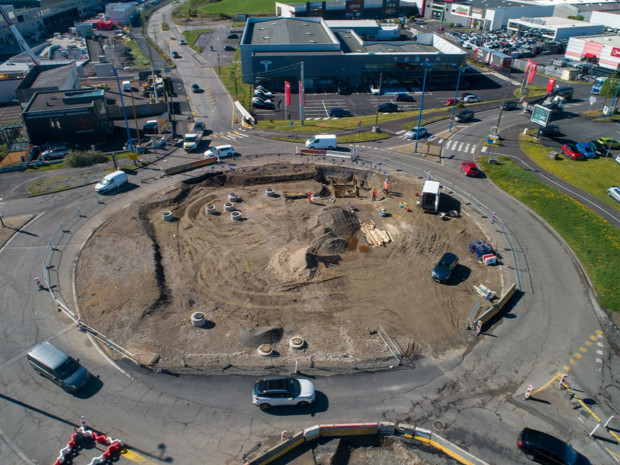 Reconfiguration carrefour dans le cadre du projet Inspire, à Clermont-Ferrand