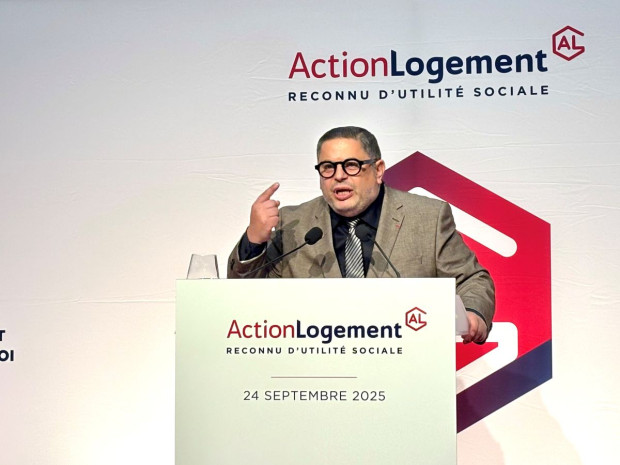 Bruno Arcadipane, président d'Action logement le 24 septembre 2025 lords du 85ème congrès HLM à paris