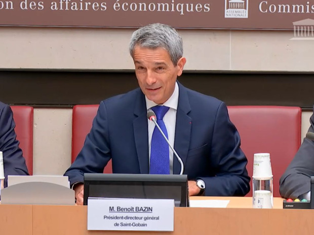 Benoit Bazin audité par la commission des affaires économiques de l'Assemblée nationale, le 8 octobre 2025.