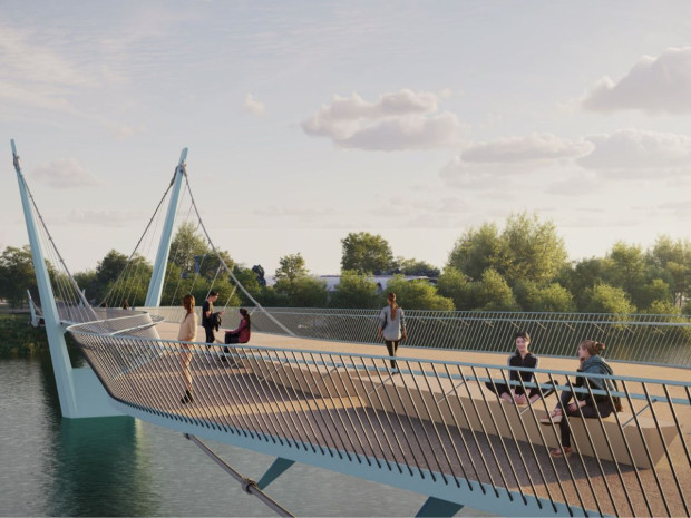 La future passerelle Gerland-La Saulaie à Lyon