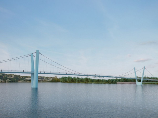 La future passerelle Gerland-La Saulaie à Lyon