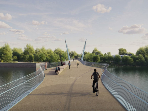 La future passerelle Gerland-La Saulaie à Lyon