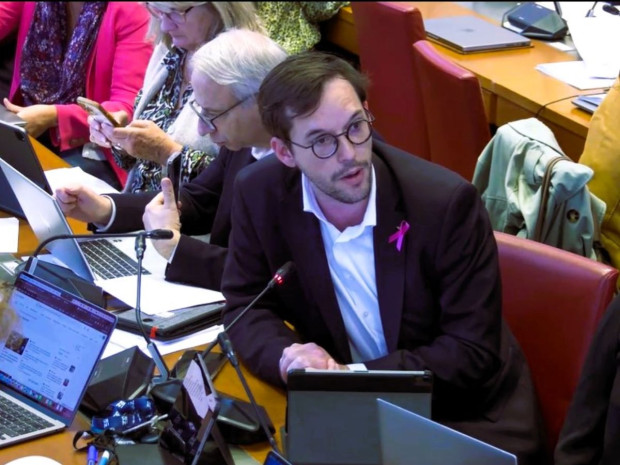 Commission des Finances de l'Assemblée nationale, le député  Inaki Echaniz le 21 octobre 2025