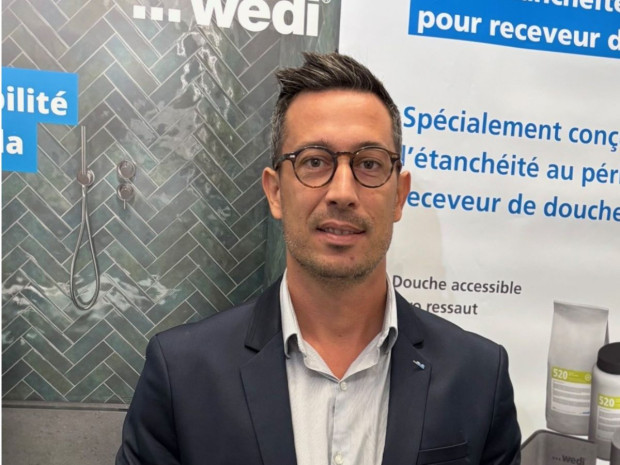 Arthur Abad, directeur commercial pour wedi France Arthur Abad, directeur commercial pour wedi France