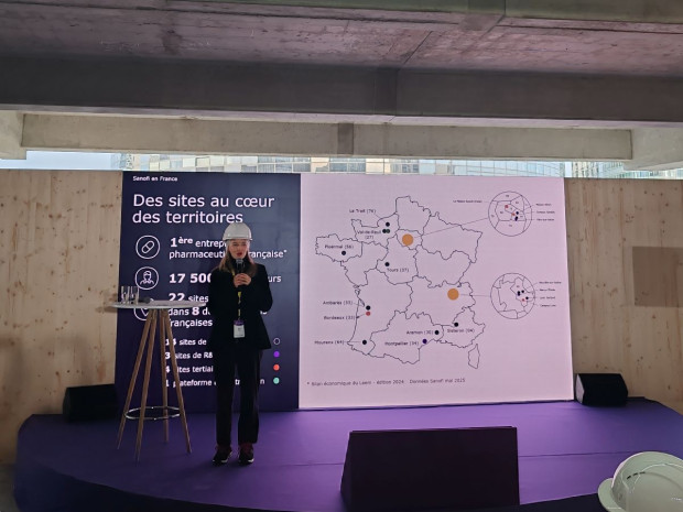 Audrey Duval, la présidente de Sanofi France, le 29 octobre 2025. Audrey Duval, la présidente de Sanofi France, le 29 octobre 2025.