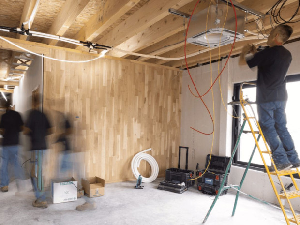 Construction avec-panneau CLT-BatiChene 