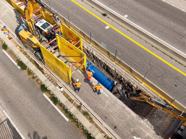 Renouvellement du canal de la rive droite du Var, première phase, métropole de Nice