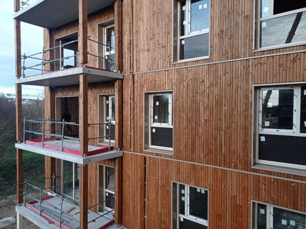 Chantier de Val-de-Reuil construction bois