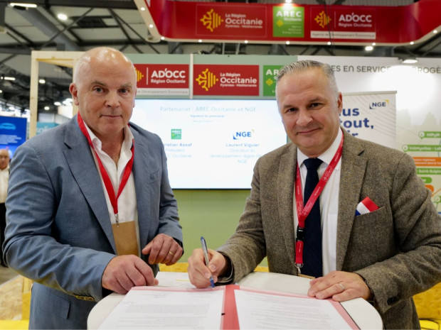 Signature partenariat NGE / Arec - 10 d&eacute;cembre 2025
