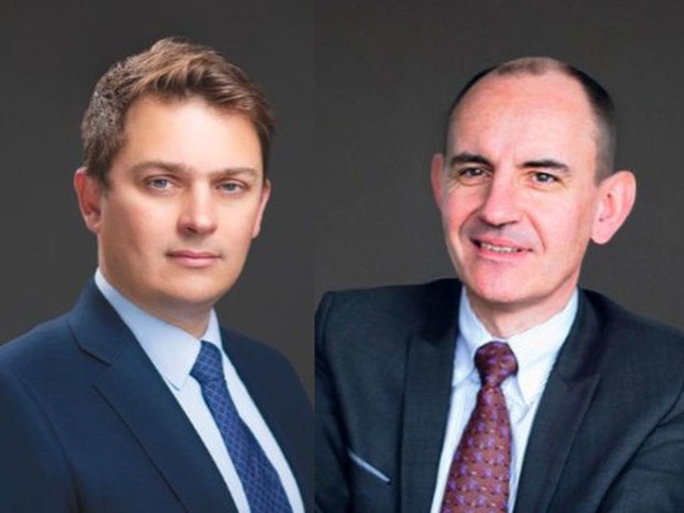 Christophe Ferrer, directeur du d&eacute;veloppement, et Thierry Mirville, directeur financier adjoint, Vinci