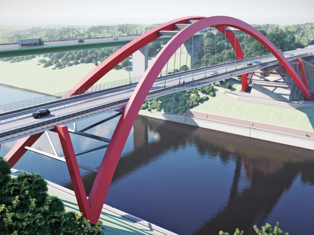 Le projet de nouveau pont de Levensau en Allemagne