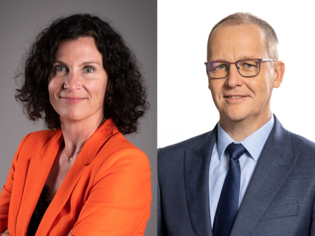 Delphine Ferrier, DG Spie ICS et Xavier Daubignard, DG Spie City networks