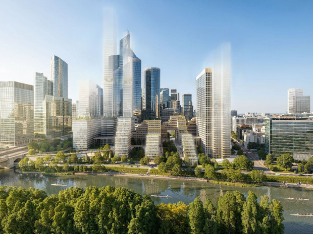 Projet Rives D&eacute;fense Skyline