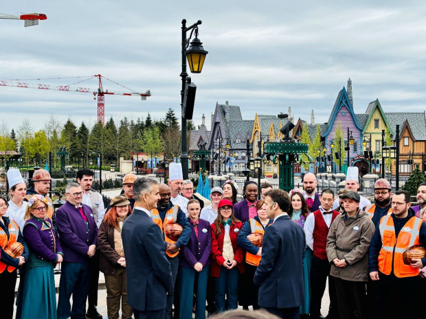 Disneyland Paris Macron visite fin de chantier extension second parc