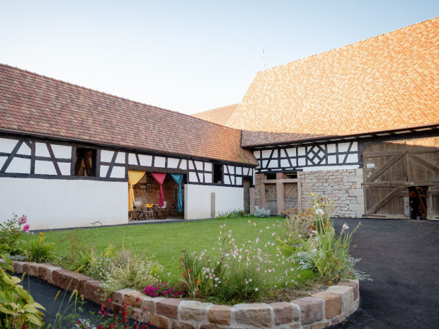 Chantier de restauration d'une maison &agrave; Strasbourg
