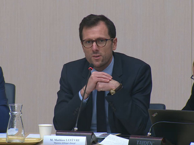 Mathieu Lefèvre, ministre en charge de la Transition écologique. Mathieu Lefèvre, ministre en charge de la Transition écologique.