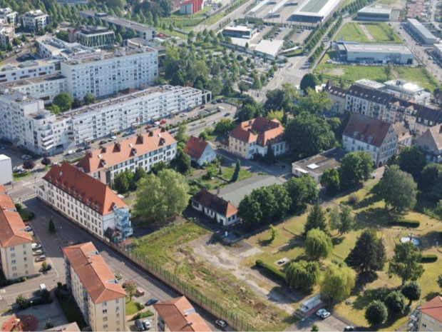 Vue générale du site hôpital Lyautey à Strasbourg Vue générale du site hôpital Lyautey à Strasbourg