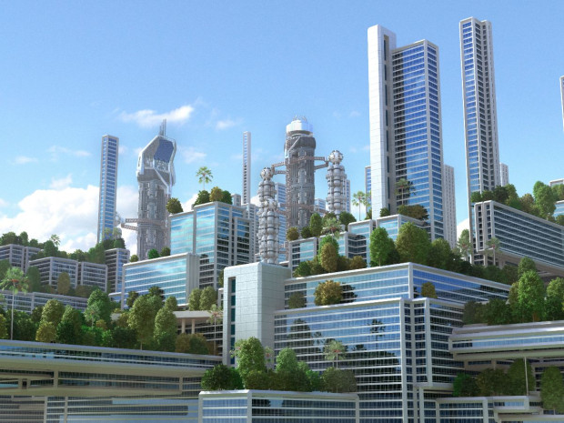 Ville verte futuriste Ville verte futuriste