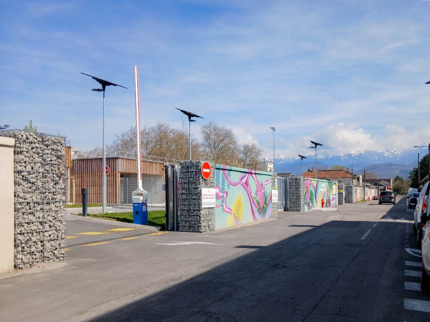 L'entrée de la nouvelle déchèterie L'entrée de la nouvelle déchèterie