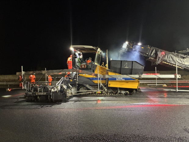Travaux autoroute A432 dans l'Ain
