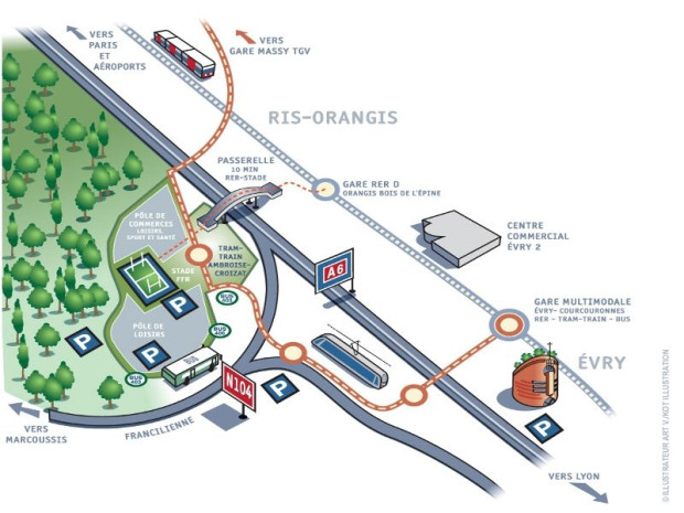 Carte rugby evry